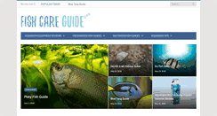 Desktop Screenshot of fishcareguide.com